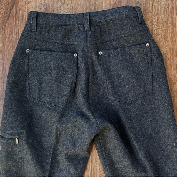 WOOLRICH High Rise Wool Straight Leg Trousers Heritage Minimalist Dress Pants 6 - Picture 13 of 14